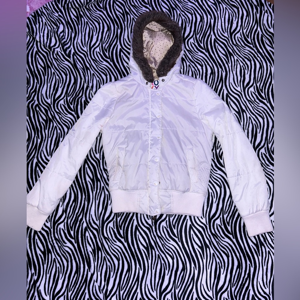 roxy bomber fur hooded jacket
